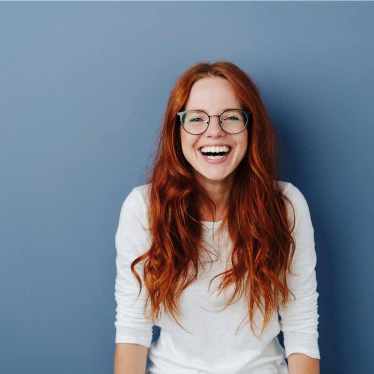 girl with happy smile